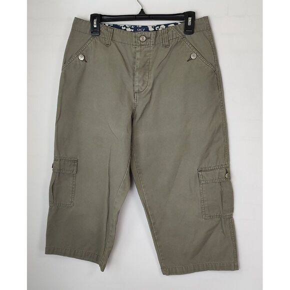 Old College Inn Capris Olive Style 5 Button Fly Women's Size 9 - Picture 1 of 8